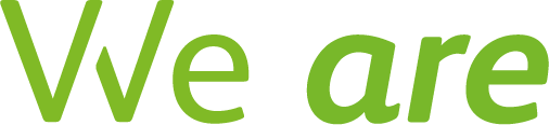 Illustrations-Schriftzug: We are